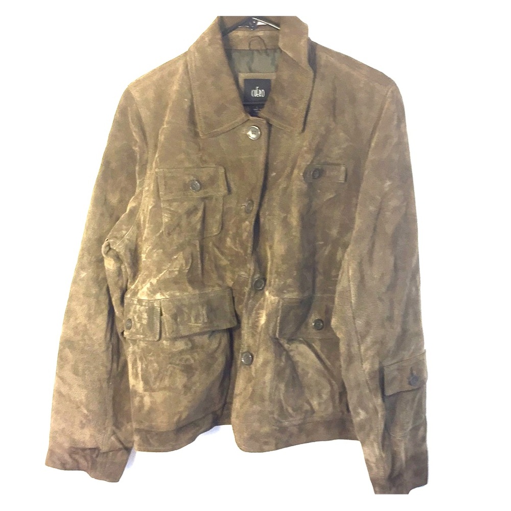 Women’s 100% Leather Jacket Casual Large Cuero